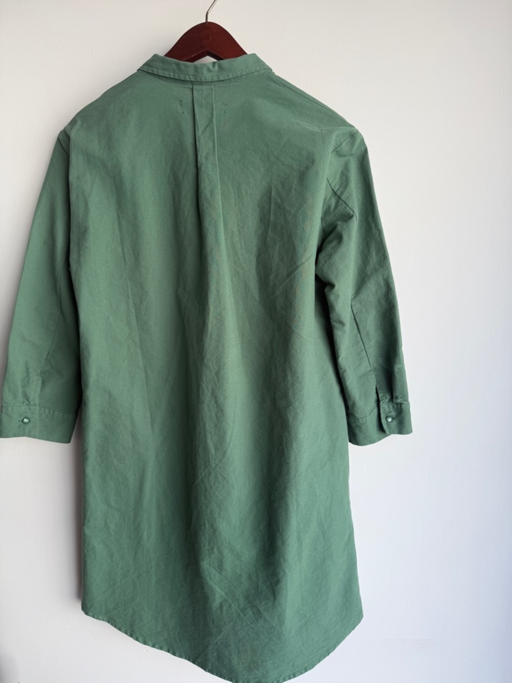 Pomander Place Green Popover Shirt Dress Size S - Picture 4 of 8